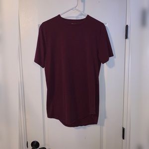Zine Red/Maroon Scallop Tee